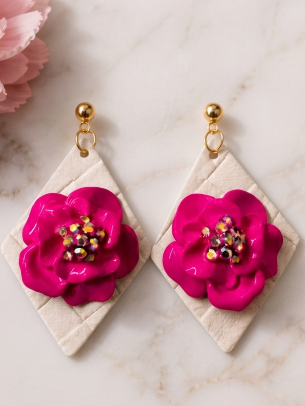 “Peony Dream Drops" Handcrafted